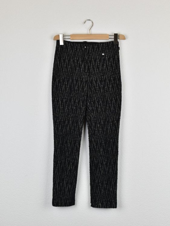 Marc Cain Stoffhose, schwarz strukturiert, Gr.34 (N1) - Hose - 2ND STORY