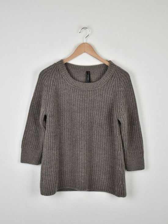 Marc Cain Strickpullover Gr.N2, mit Schurwolle & Alpaka - Pullover - 2ND STORY