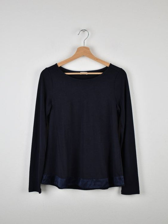 Margittes Langarmshirt Gr.38, 73% Modal, mit Seidendetails