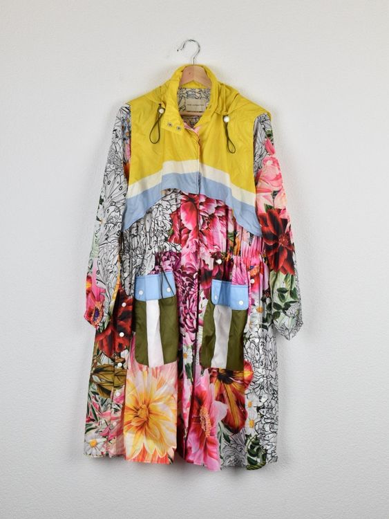 Mary Katrantzou Funktionsmantel, leicht, Gr.XS-S, oversized