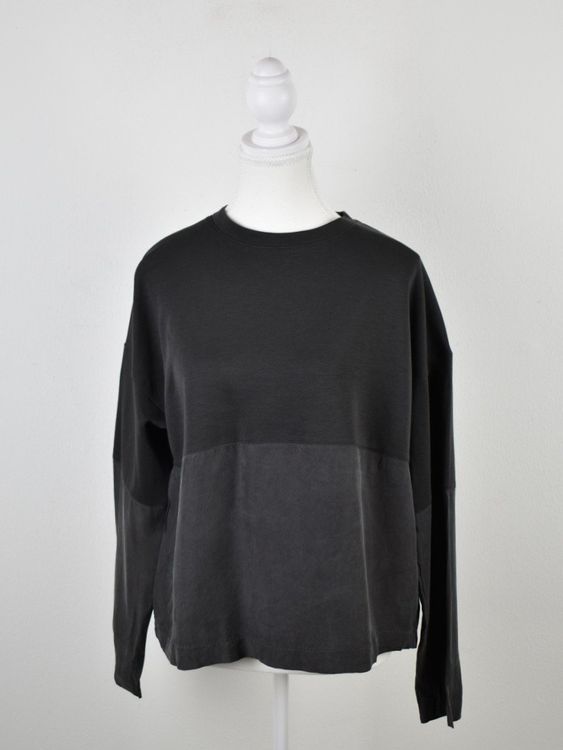 Massimo Dutti Blusenshirt Gr.M, grüngrau, neuwertig - 2ND STORY