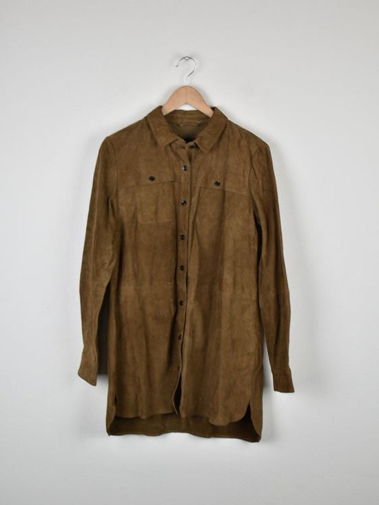 Massimo Dutti Lederhemd, Grösse L - Hemd - 2ND STORY