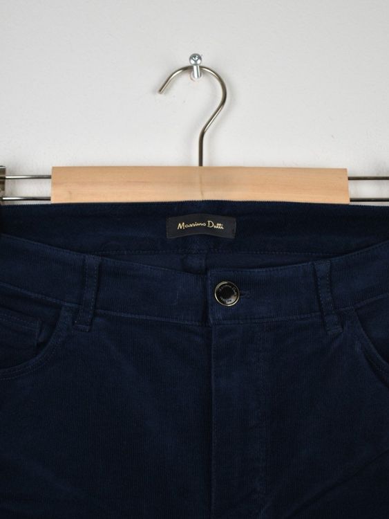Massimo Dutti Manchester Hose Gr.44, blau