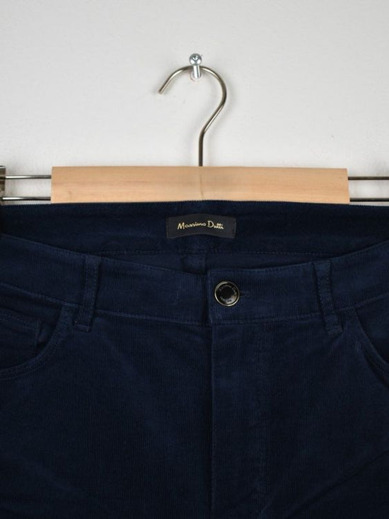 Massimo Dutti Manchester Hose Gr.44, blau