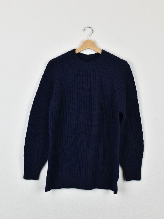 Massimo Dutti Strickpullover, neu, Gr.L, dunkelblau - Pullover - 2ND STORY