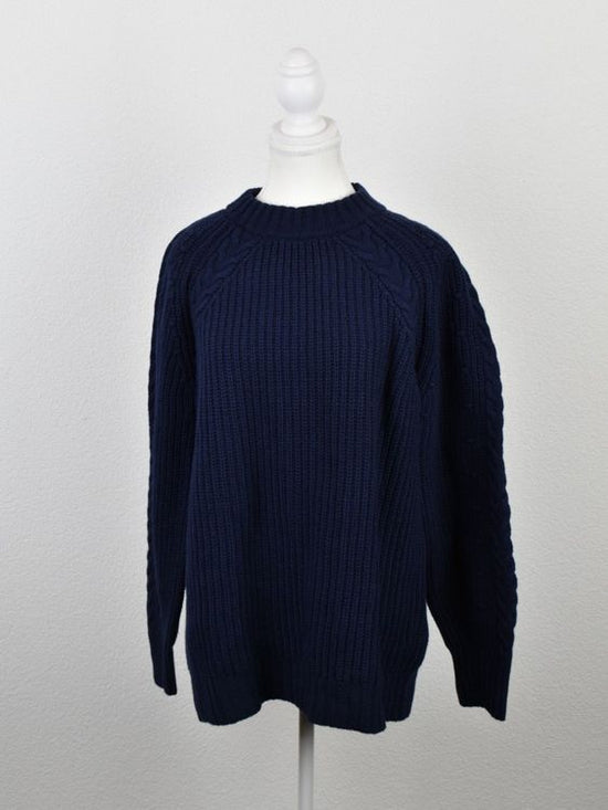 Massimo Dutti Strickpullover, neu, Gr.L, dunkelblau - Pullover - 2ND STORY