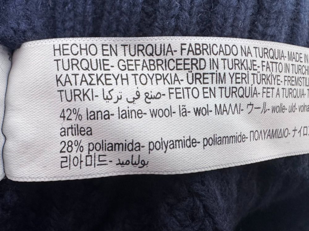 Massimo Dutti Strickpullover, neu, Gr.L, dunkelblau - Pullover - 2ND STORY