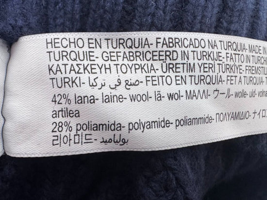 Massimo Dutti Strickpullover, neu, Gr.L, dunkelblau - Pullover - 2ND STORY