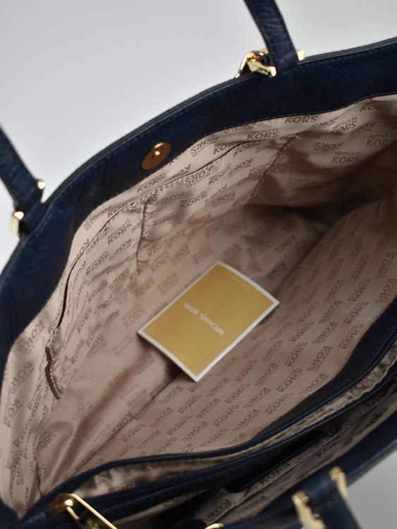 Michael Kors Harper East West Tote Bag, Marineblau - 6
