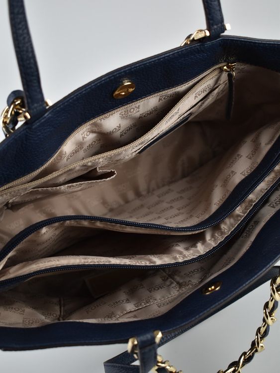 Michael Kors Harper East West Tote Bag, Marineblau - 5