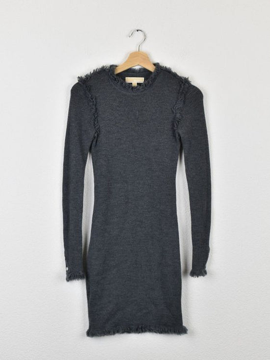 Michael Kors Strickkleid, Merinowolle, grau, Gr.XS - Kleid - 2ND STORY