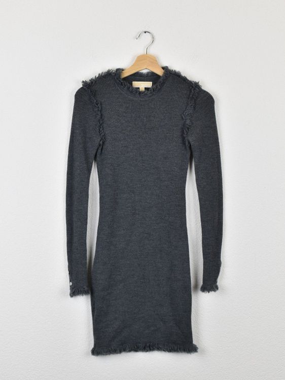 Michael Kors Strickkleid, Merinowolle, grau, Gr.XS - Kleid - 2ND STORY
