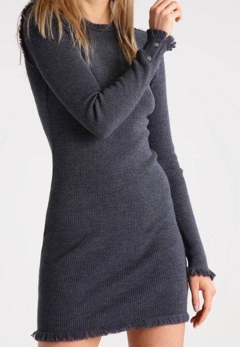 Michael Kors Strickkleid, Merinowolle, grau, Gr.XS - Kleid - 2ND STORY