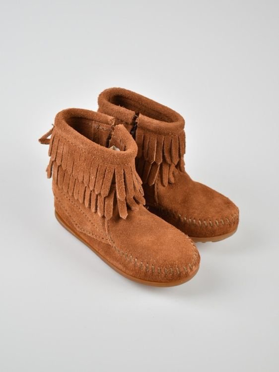 Minnetonka Double Fringe Boots, Gr.24, ungetragen - Stiefeletten - 2ND STORY