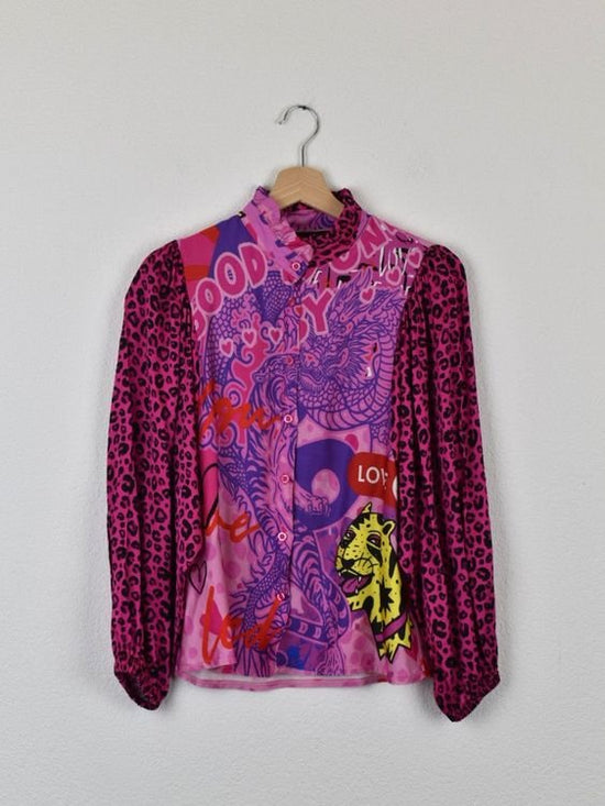 Miss Goodlife Bluse, Gr.XS, Viskose-Satin - Bluse - 2ND STORY