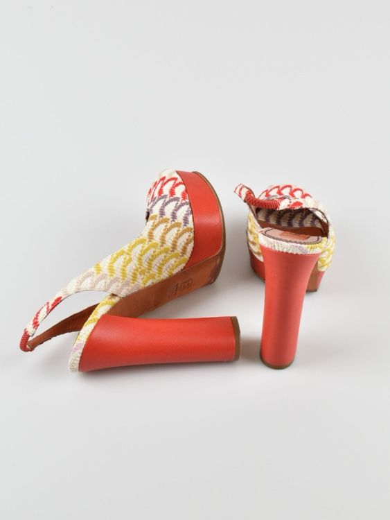Missoni Slingback-Plateausandalen, Gr.37.5 - Pumps - 2ND STORY