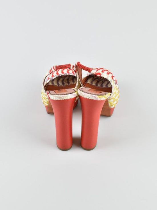 Missoni Slingback-Plateausandalen, Gr.37.5 - Pumps - 2ND STORY