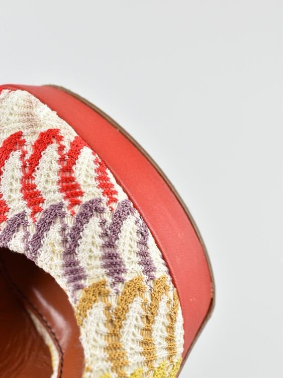 Missoni Slingback-Plateausandalen, Gr.37.5 - Pumps - 2ND STORY