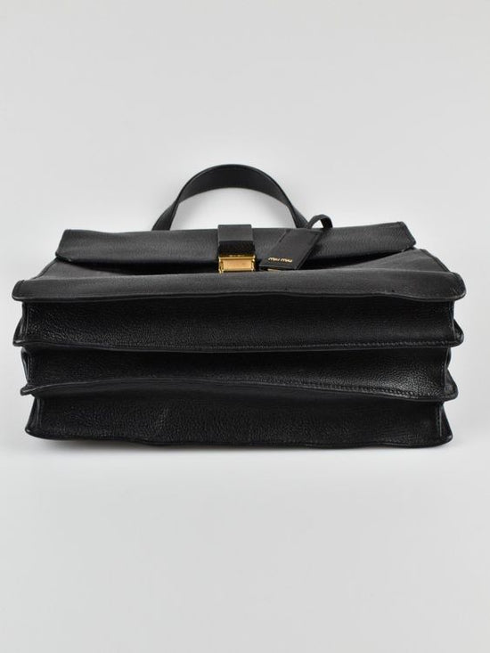 Miu Miu Madras Hand/Umhängetasche, schwarz - Handtasche - 2ND STORY