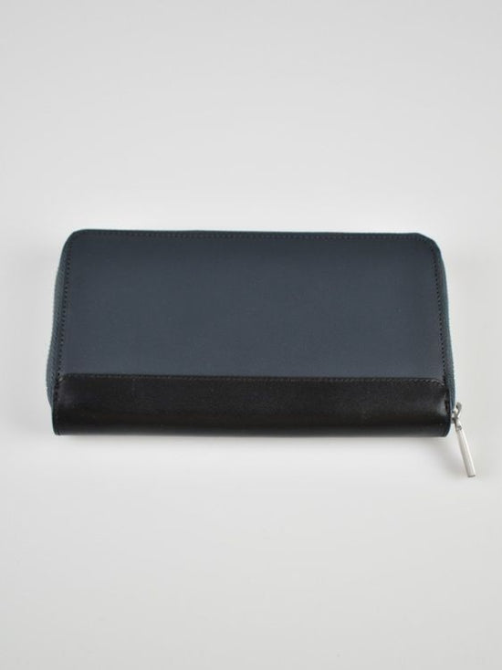 Moleskine Portemonnaie, blau/schwarz, neu, Leder