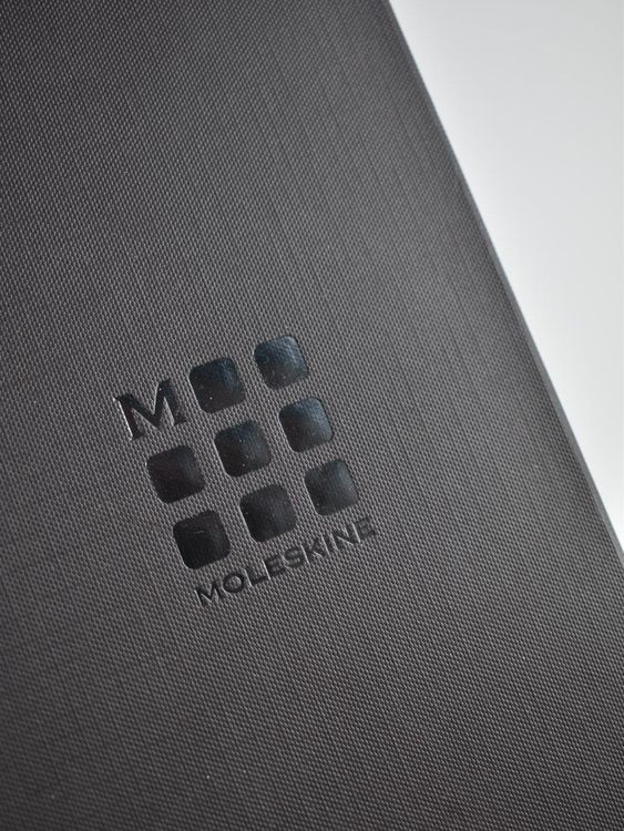 Moleskine Portemonnaie, blau/schwarz, neu, Leder