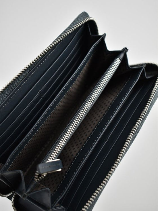 Moleskine Portemonnaie, blau/schwarz, neu, Leder