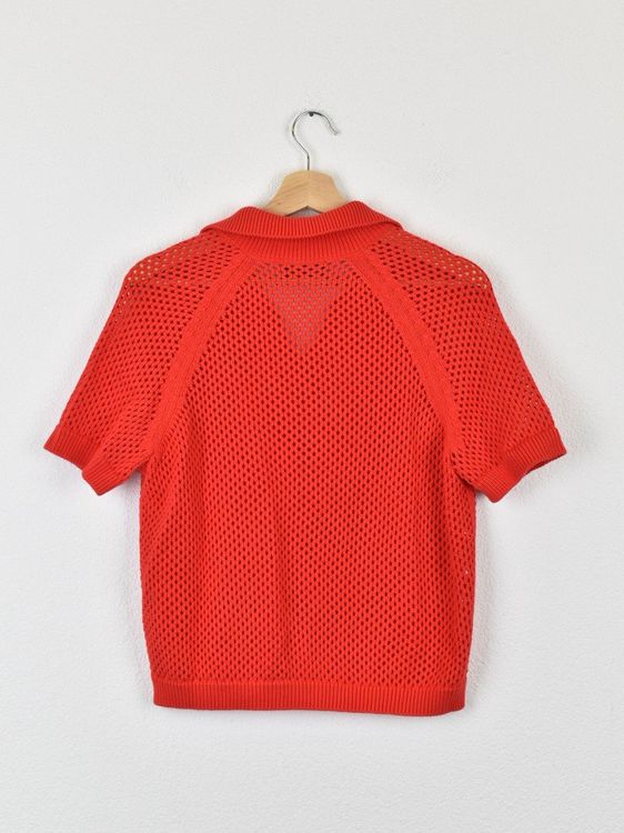 Monari Kurzarmpullover, Lochstrick, Gr.38, 100% Baumwolle - Pullover - 2ND STORY