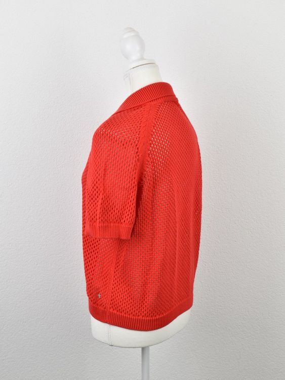 Monari Kurzarmpullover, Lochstrick, Gr.38, 100% Baumwolle - Pullover - 2ND STORY