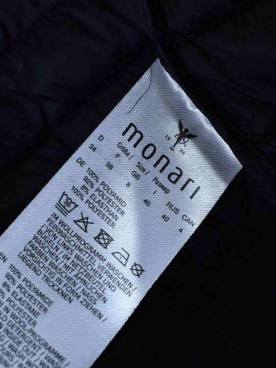 Monari Steppjacke, Gr.34, schwarz - Jacke - 2ND STORY