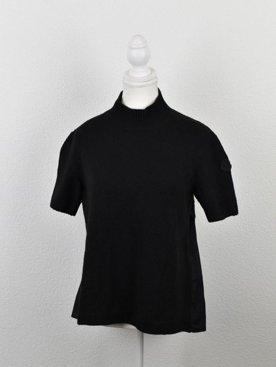 Moncler Girocollo Tricot Kurzarm Pullover, Gr.XS/S