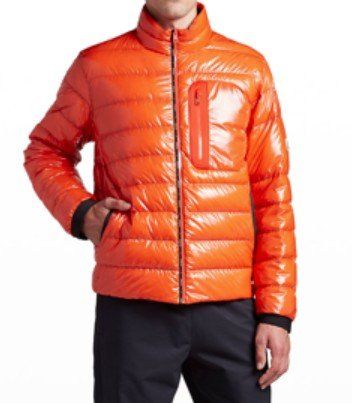 Moncler Maewo Daunenjacke, Gr.2 (M), orange Lack, neuwertig