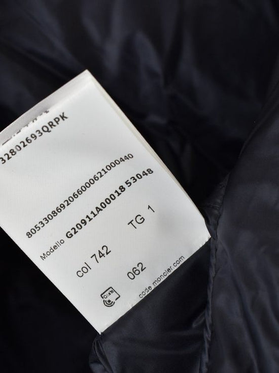 Moncler Montreuil Hooded Logo Daunen Gilet, Gr.S, neuwertig - Gilet - 2ND STORY