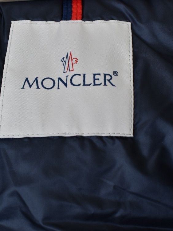 Moncler Montreuil Hooded Logo Daunen Gilet, Gr.S, neuwertig - Gilet - 2ND STORY