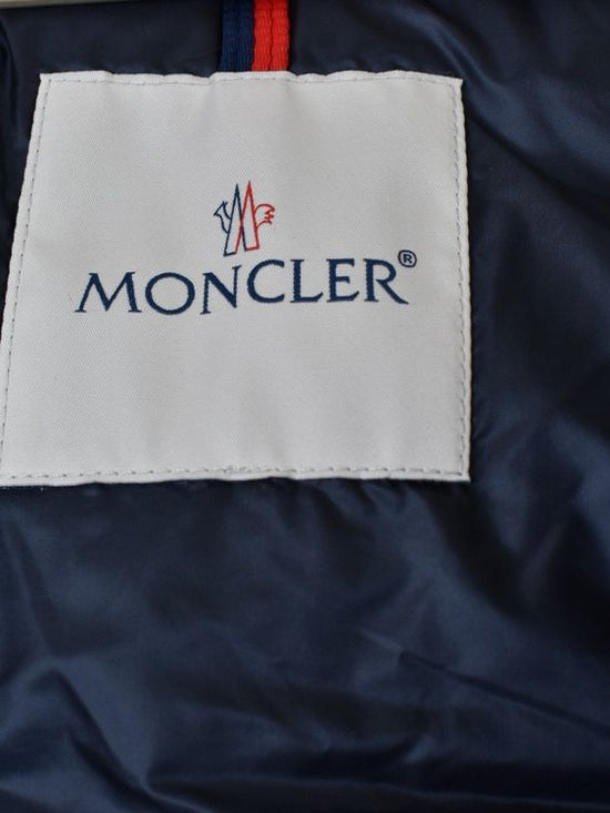 Moncler Montreuil Hooded Logo Daunen Gilet, Gr.S, neuwertig - Gilet - 2ND STORY