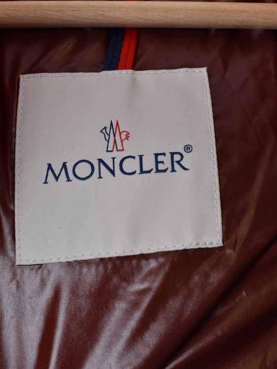 Moncler Verdon Daunenjacke, rot, Lack Nylon, Gr.3 (L) - Jacke - 2ND STORY