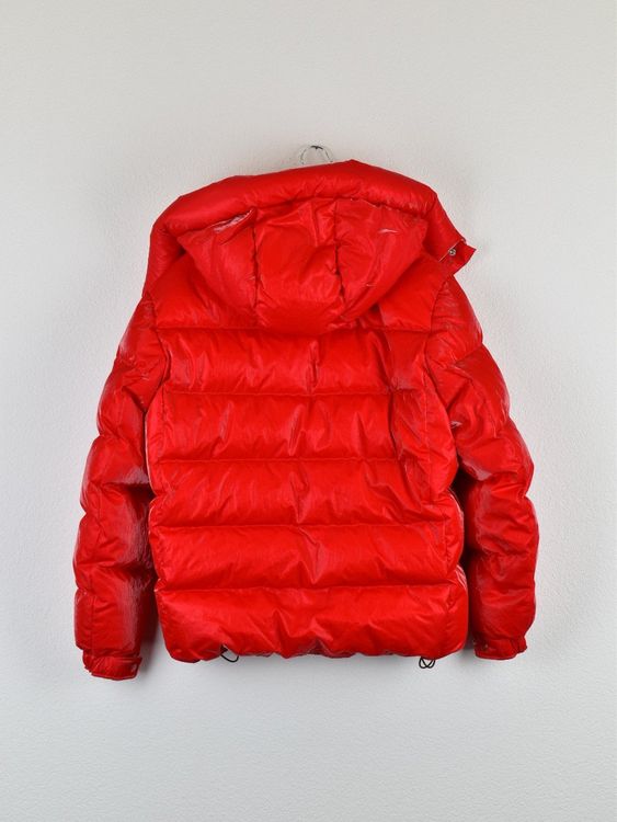 Moncler Verdon Daunenjacke, rot, Lack Nylon, Gr.3 (L) - Jacke - 2ND STORY