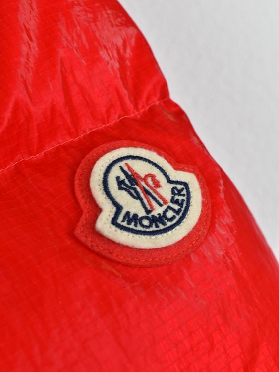 Moncler Verdon Daunenjacke, rot, Lack Nylon, Gr.3 (L) - Jacke - 2ND STORY
