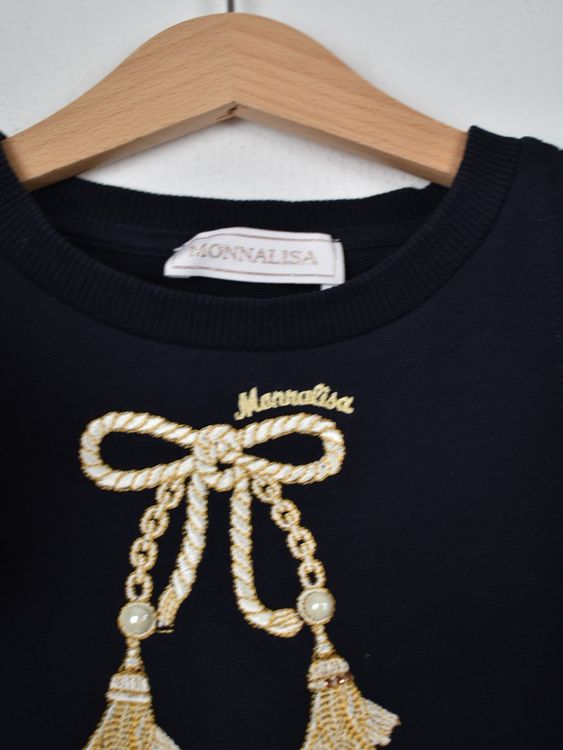 Monnalisa Kleid, Baumwoll - Jersey, Gr.116, blau - Kleid - 2ND STORY