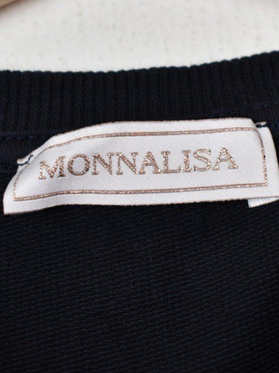Monnalisa Kleid, Baumwoll - Jersey, Gr.116, blau - Kleid - 2ND STORY