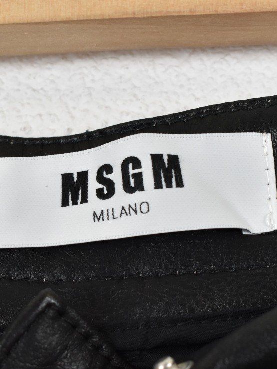 MSGM Kunstlederhose, Gr.36 (IT42), neuwertig - Hose - 2ND STORY