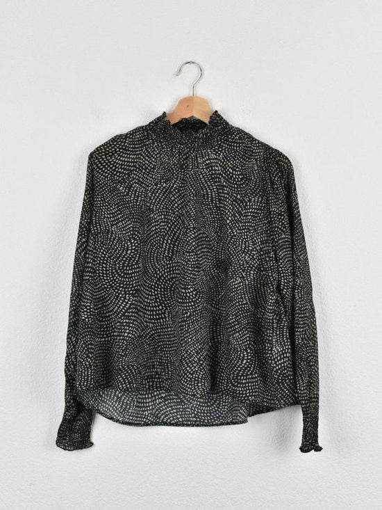 Navyboot Bluse, Gr.38, 100% Baumwolle - Bluse - 2ND STORY