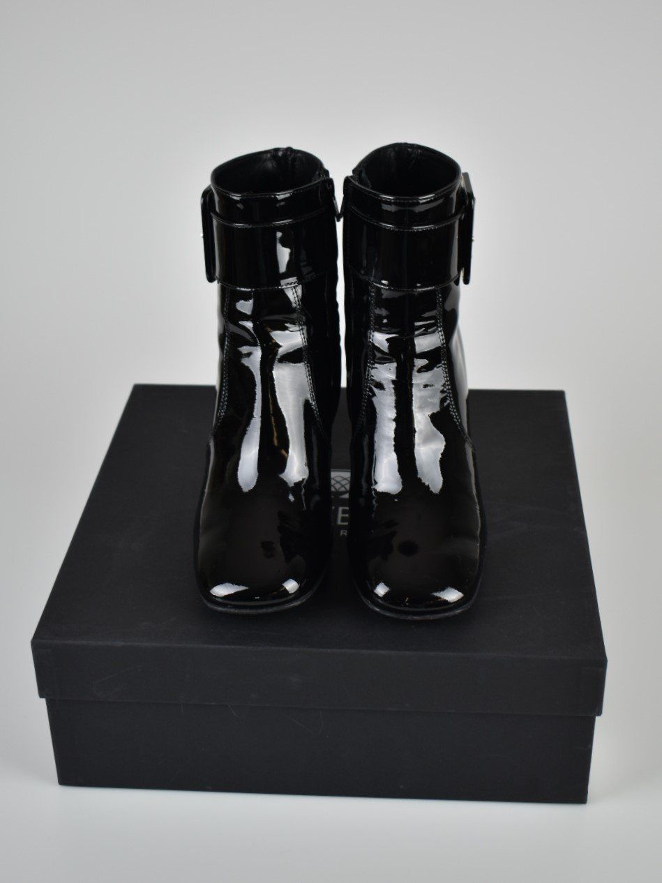 Navyboot Stiefeletten, Lackleder, Gr.39
