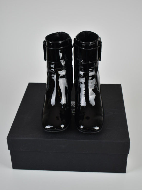 Navyboot Stiefeletten, Lackleder, Gr.39