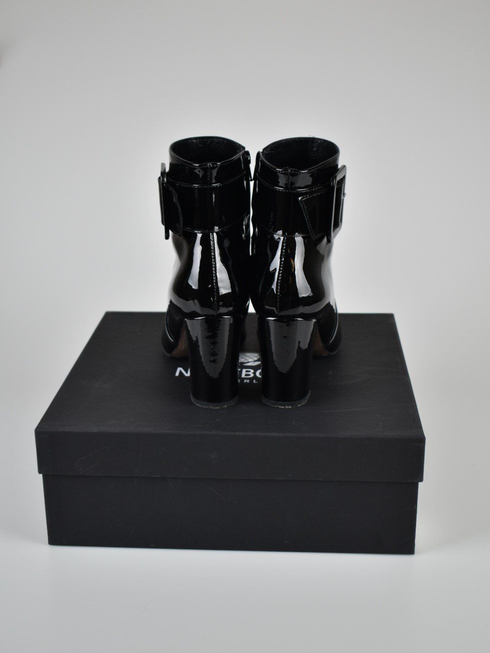 Navyboot Stiefeletten, Lackleder, Gr.39