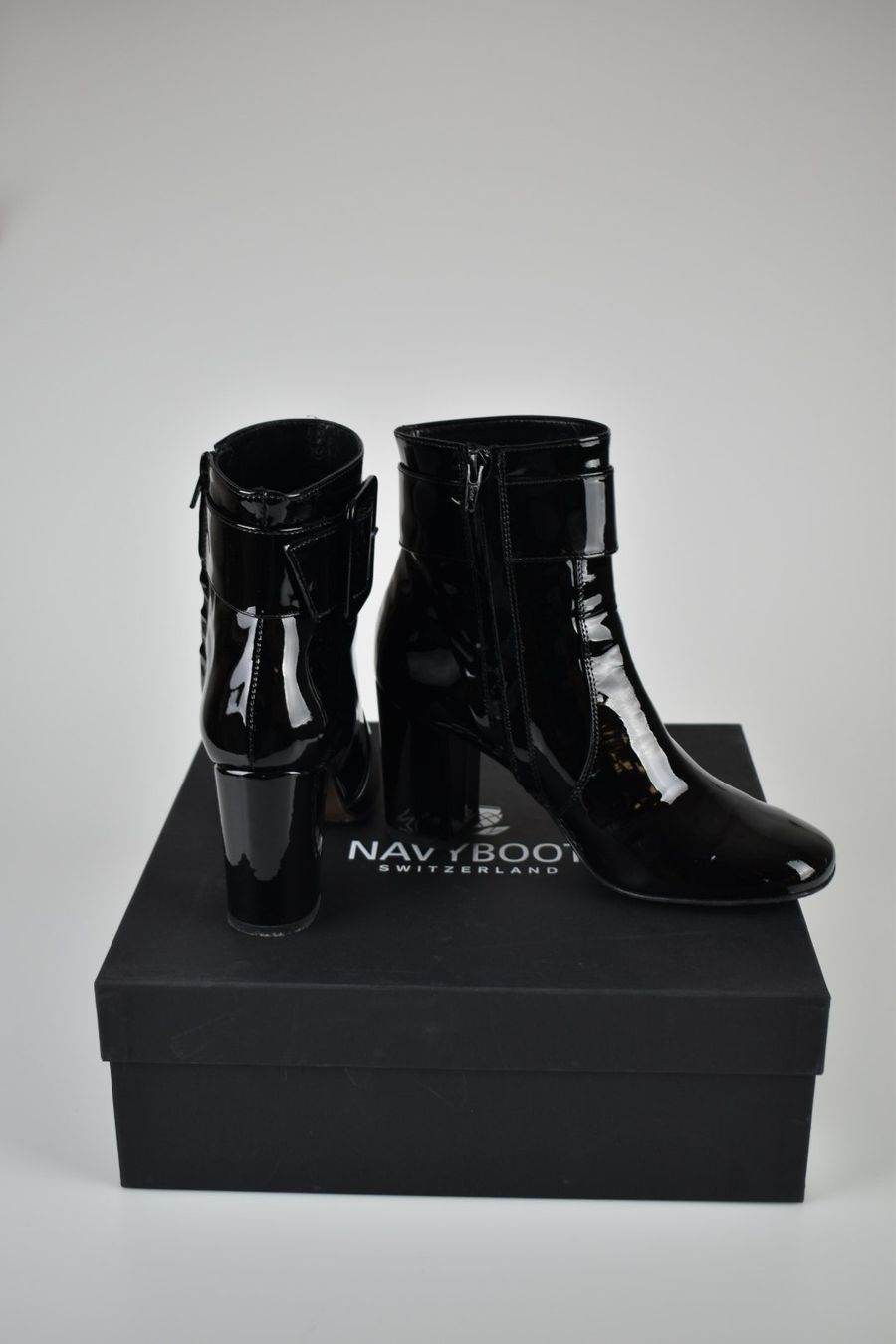 Navyboot Stiefeletten, Lackleder, Gr.39