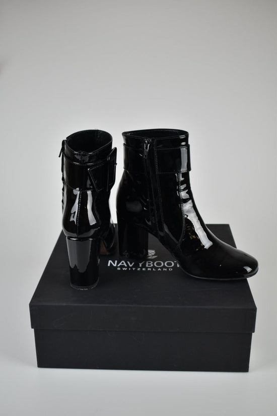 Navyboot Stiefeletten, Lackleder, Gr.39