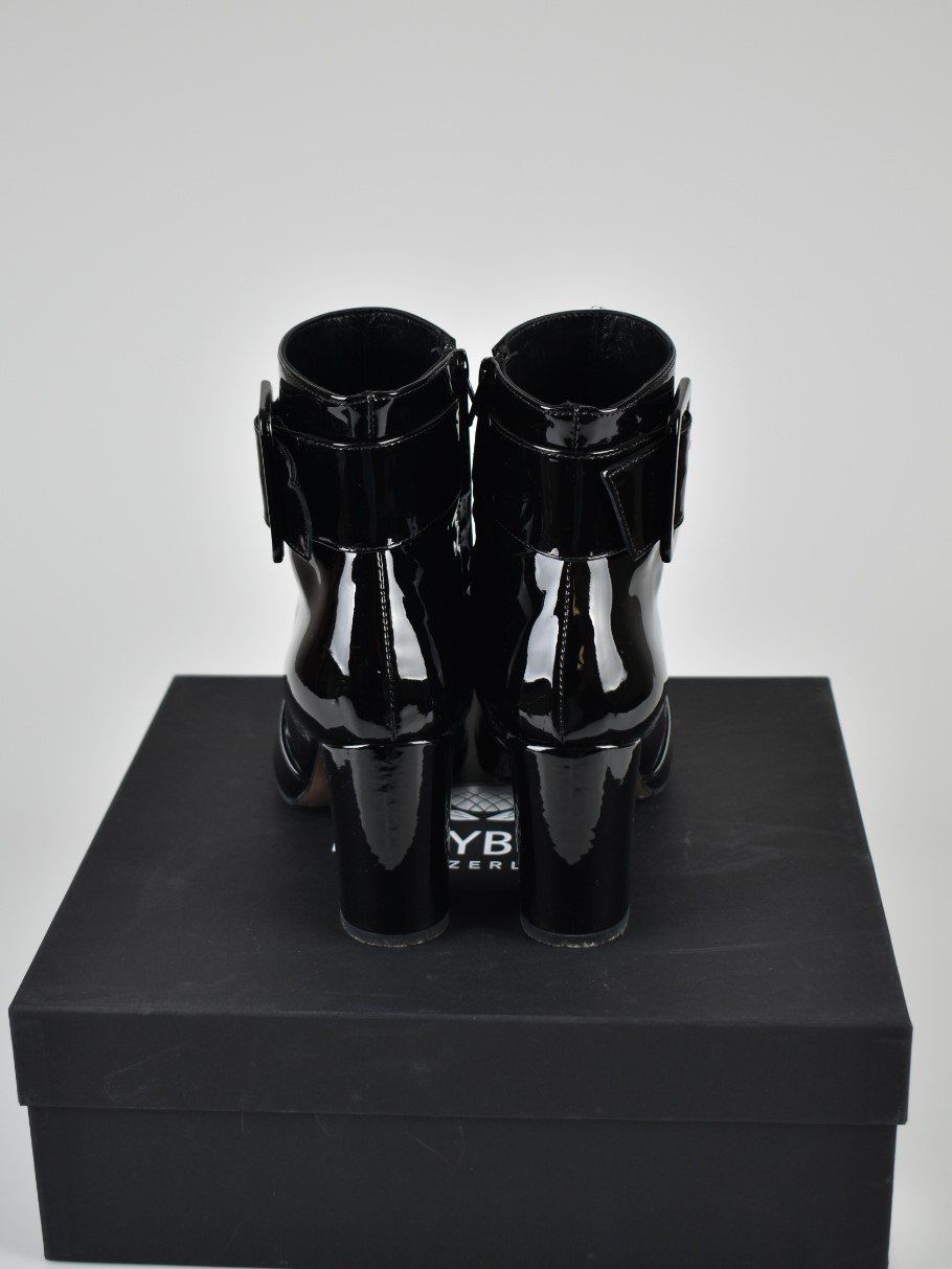 Navyboot Stiefeletten, Lackleder, Gr.39