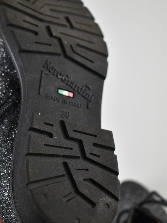Nero Giardini Boots Gr.38, Schwarz/Glitzer - 2ND STORY