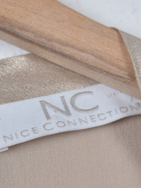 Nice Connection Bluse, gold, 100% Seide, Gr.40 - Bluse - 2ND STORY