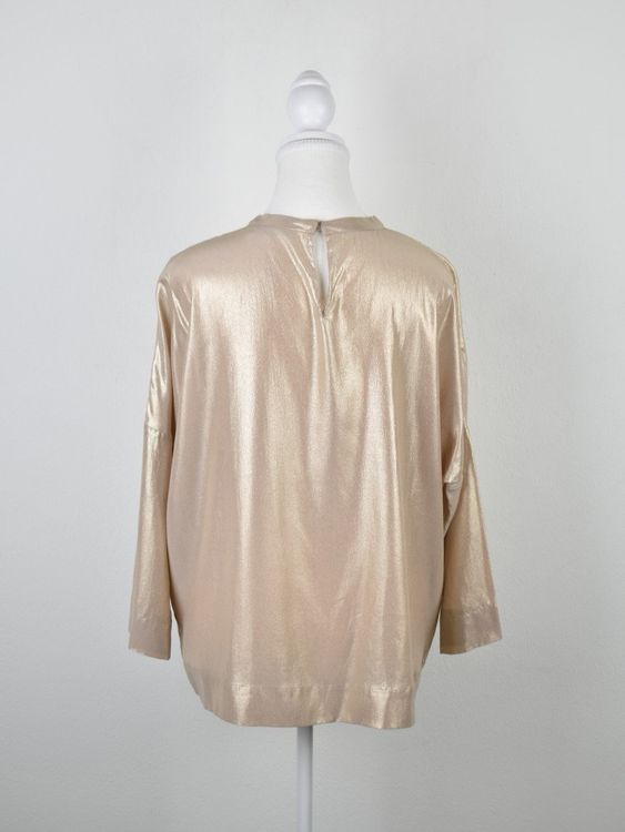 Nice Connection Bluse, gold, 100% Seide, Gr.40 - Bluse - 2ND STORY